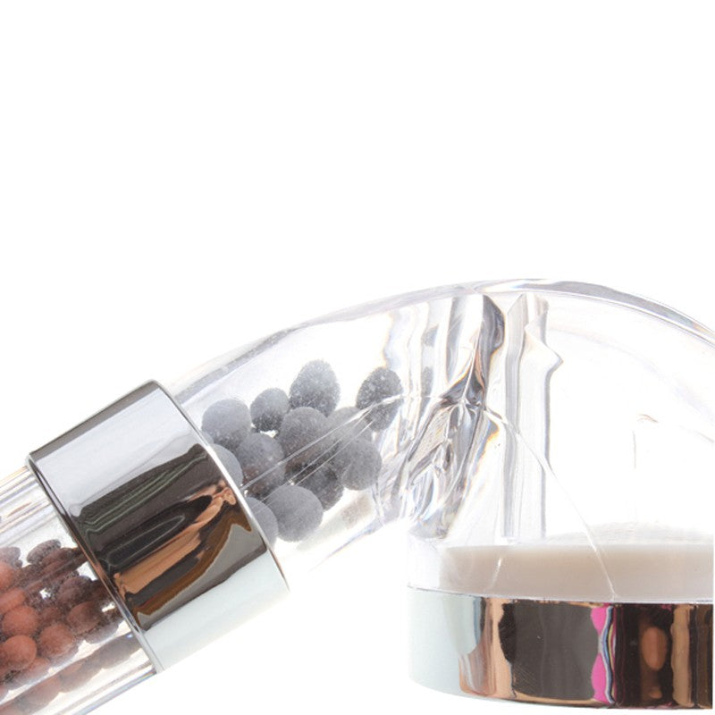 1Pcs Transparent Handheld Water-saving Bath Shower Nozzle Sprinkler Sprayer Filter