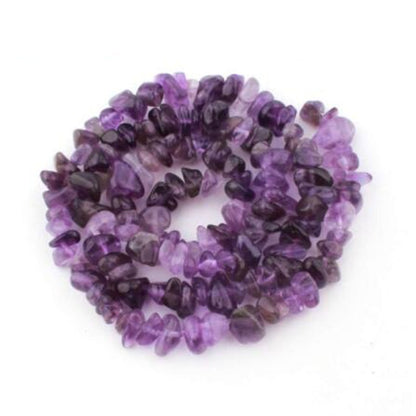 Natural crystal crushed stone beads