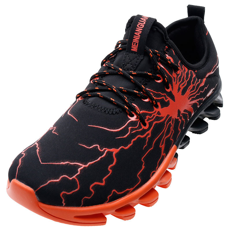 New Men's Red lighting graphics print sports shoes