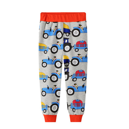 Boys' Stylish Two-piece Pair Of Long-sleeved Trousers