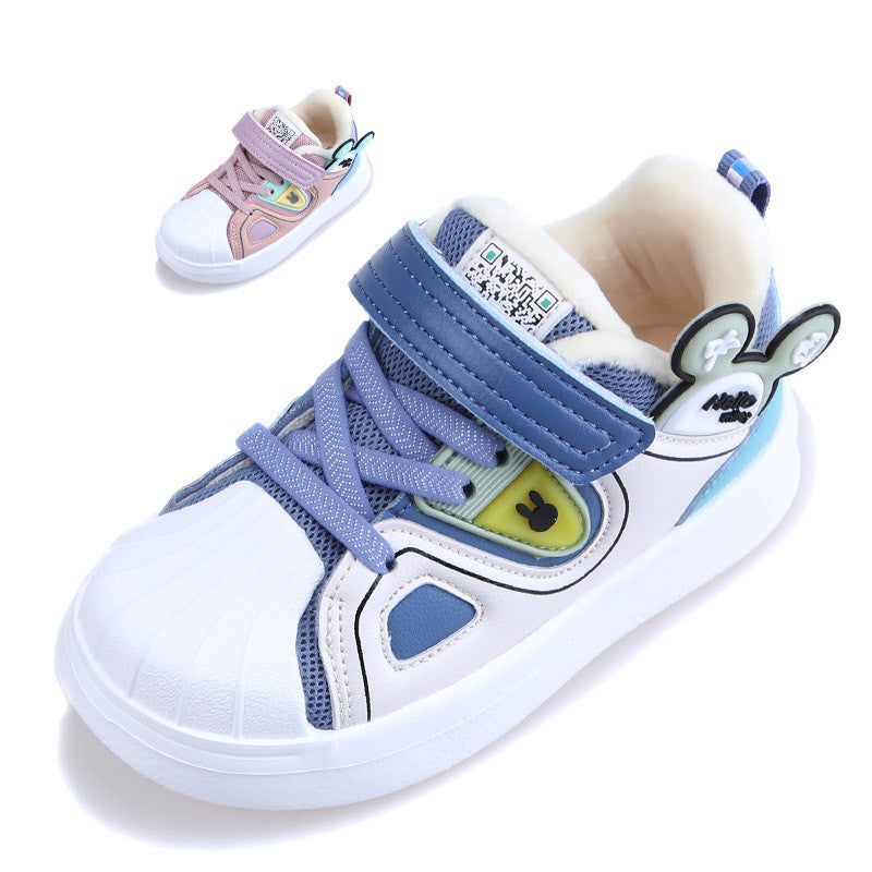 Warm baby quilted casual sneakers