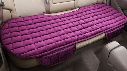 Winter car without backrest plush cushion
