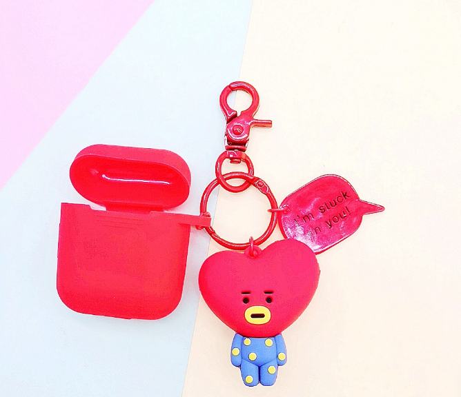 Compatible with Apple, Bulletproof Boys Keychain AirPods Cover