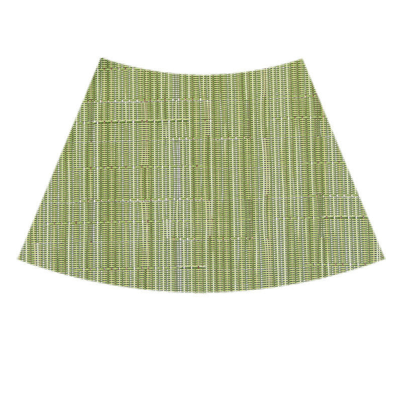 Round Table Fan-shaped Pvc Placemat Heat Insulation