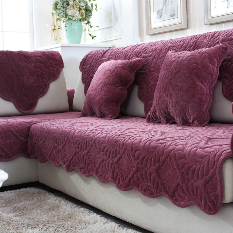 Plush non-slip sofa cushion