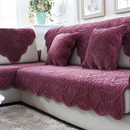 Plush non-slip sofa cushion