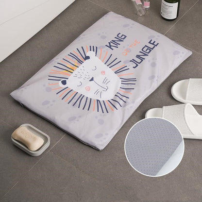 Diatomite soft foot pad absorbent quick drying antiskid bathroom mat