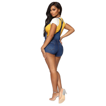 European and American worn denim overalls