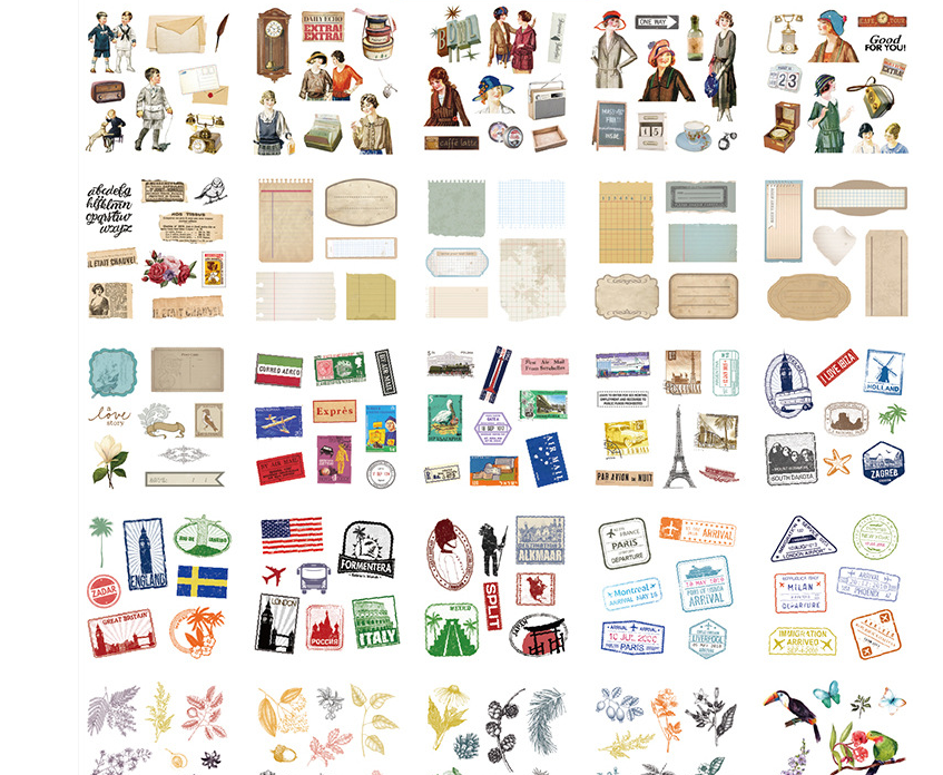 Gift box set sticker