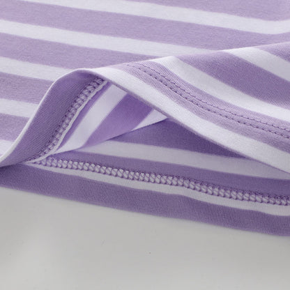 European and American Girl Dress Embroidered Giraffe