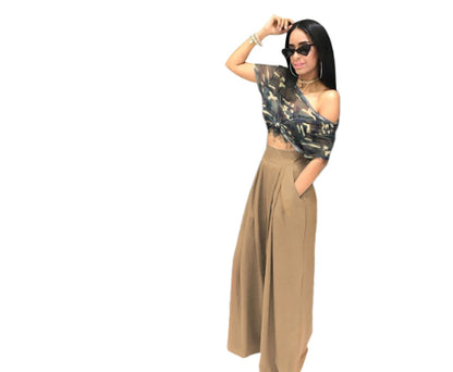 Fashion Personality Flared Trousers Wide-leg Casual Wide-leg Pants