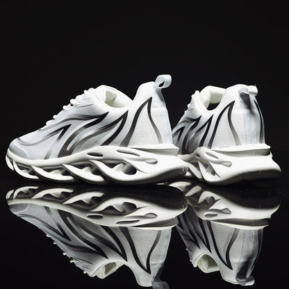 Sports casual running increase white shoes