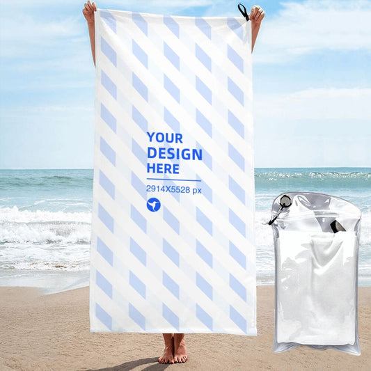 Create Your Own Vertical Microfiber Portable Quick Dry Bath Towel