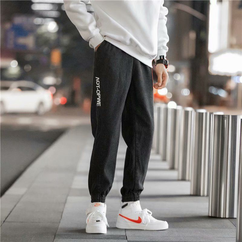 Jeans men's trendy brand loose