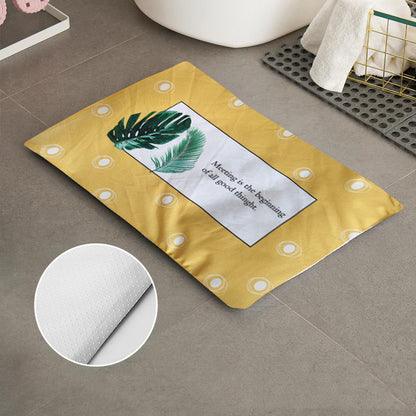 Diatomite soft foot pad absorbent quick drying antiskid bathroom mat