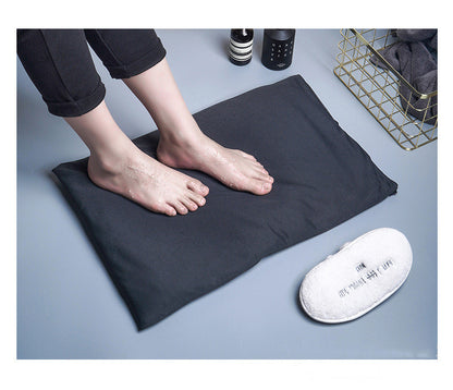 Diatomite soft foot pad absorbent quick drying antiskid bathroom mat