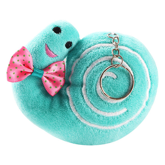 Cartoon cute snail plush pendant
