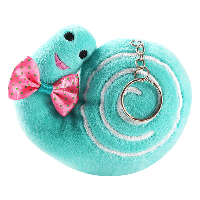 Cartoon cute snail plush pendant