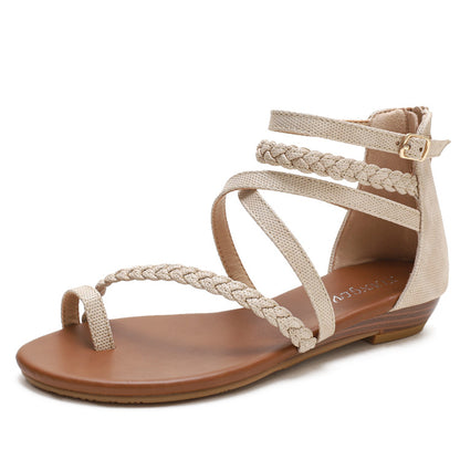 All-match  toe plus size women's shoes