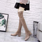 Ladies Mid-heel Pointed Thick Heel Long Boots
