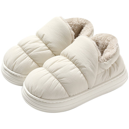 Ankle Wrap Cotton Slippers Women's Winter