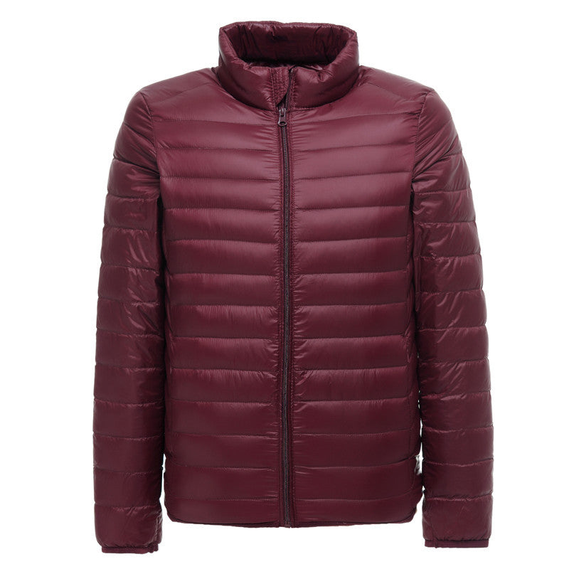 Lightweight Down Jacket Men's Stand Collar Plus Size