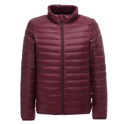 Lightweight Down Jacket Men's Stand Collar Plus Size