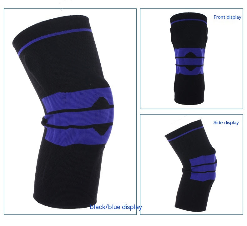 Silicone Spring Knitted Knee Pads Running Basketball Mountaineering