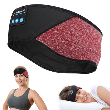 Wireless Bluetooth Sports Headband Running Fitness Music Bandeau Headscarf Removable Cleaning Nap Eye Mask