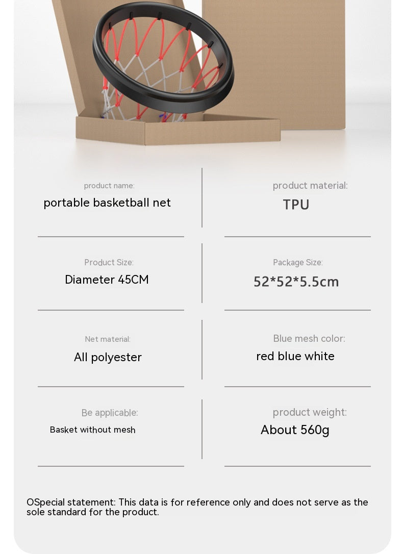 Portable Basketball Net Frame Indoor And Outdoor Removable Professional
