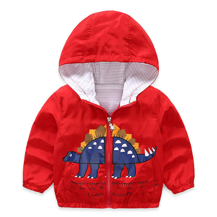 Children's dinosaur cartoon coat