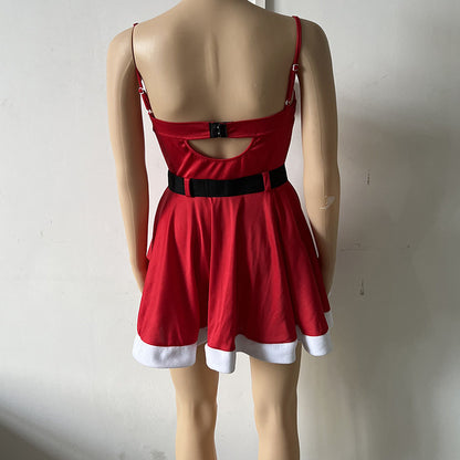 Women's Fashion Red Christmas Dress