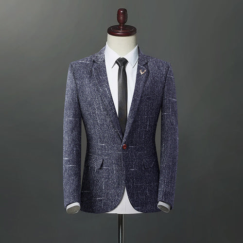 Men's slim suit in autumn and winter