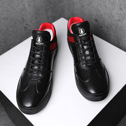 Leather plus size men's shoes