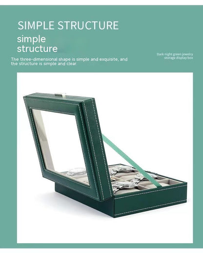 Dark Green Watch Storage Box Watch Display Packaging