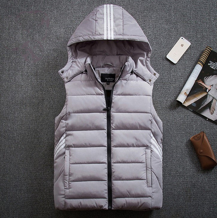 Men's plus size vest thick down cotton vest