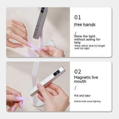 Portable Power Storage Design Manicure In-line Lamps With Display Screen