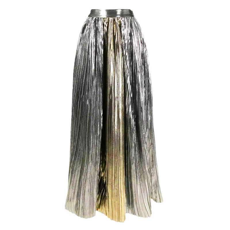 Hollow Color Contrast Patchwork Swimsuit Japanese Umbrella Skirt Suit