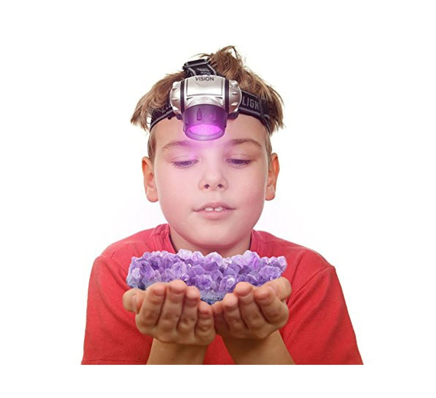 Fashion Simple LED Plastic Purple Headlight