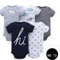 Baby Short Climb 5-piece Romper Boys and Girls Cotton One-piece Rompers