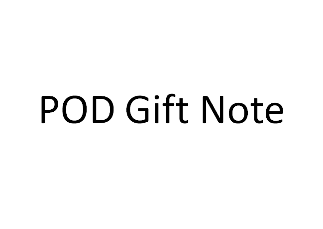 POD Gift Note