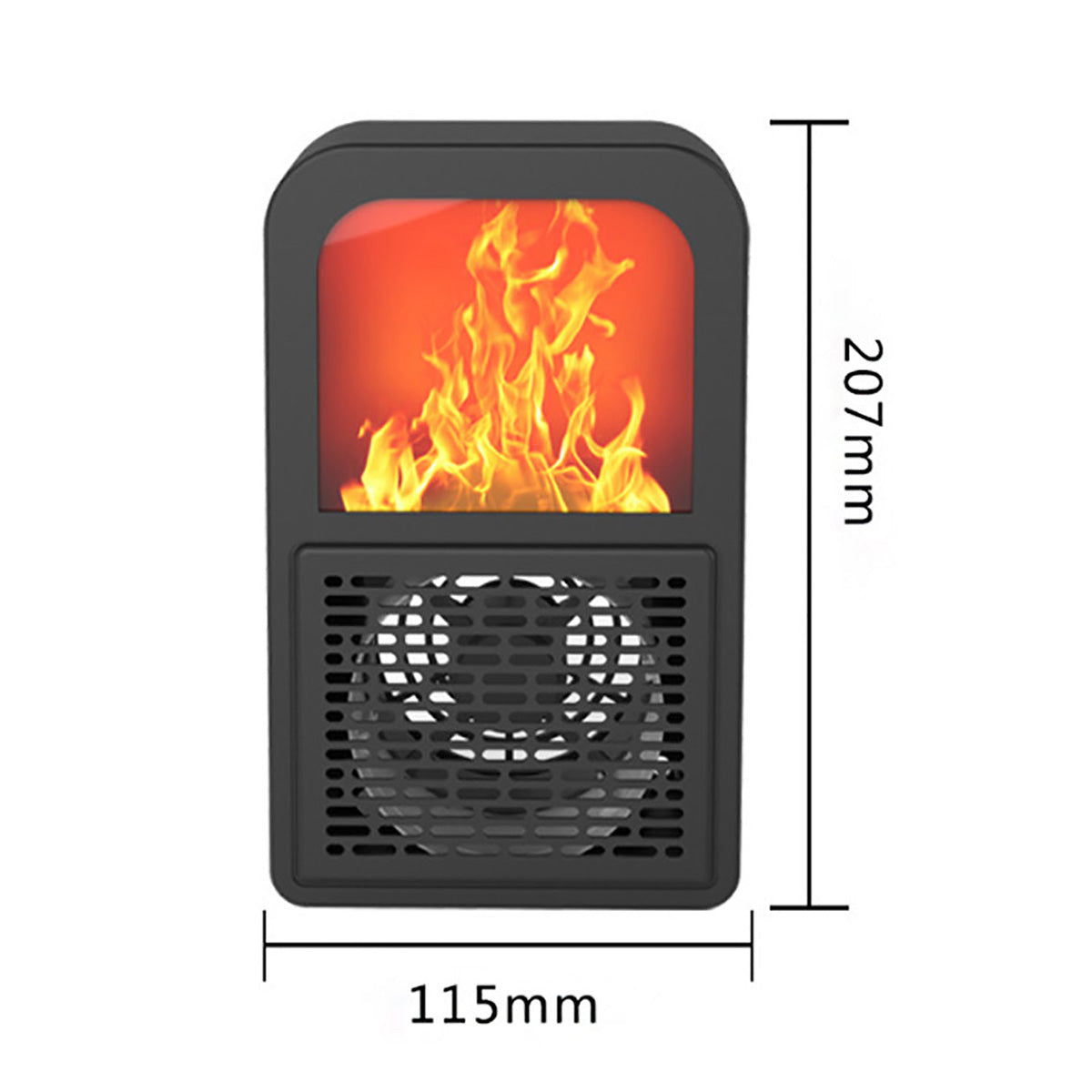Novelty fireplace 3D flame home desktop mini heater