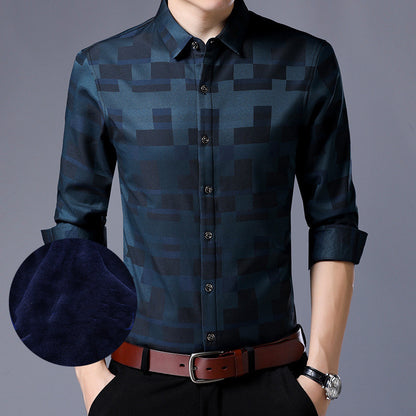 Winter plus velvet shirt