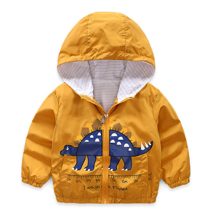 Children's dinosaur cartoon coat