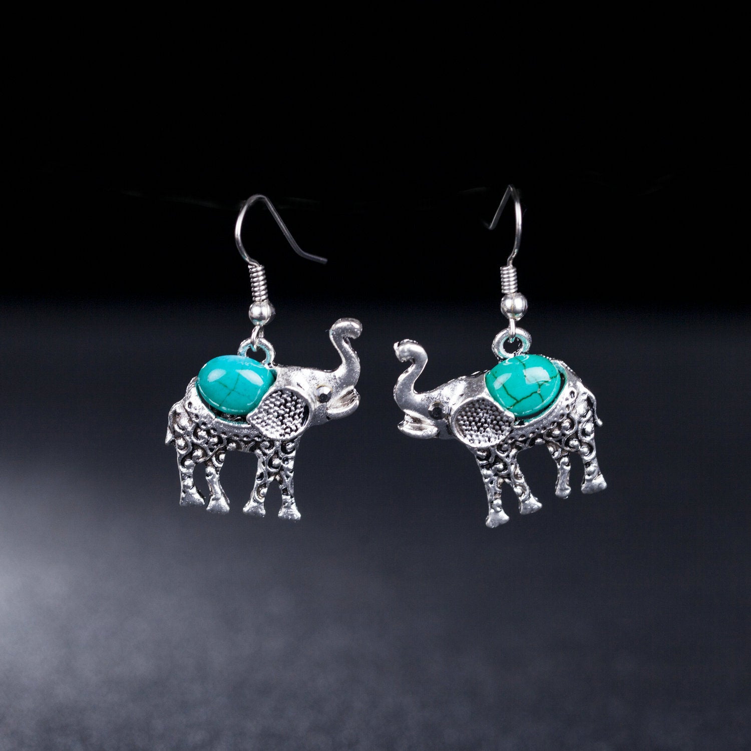 Turquoise Elephant Jewelry Set - FLIPSTYLEZLLC