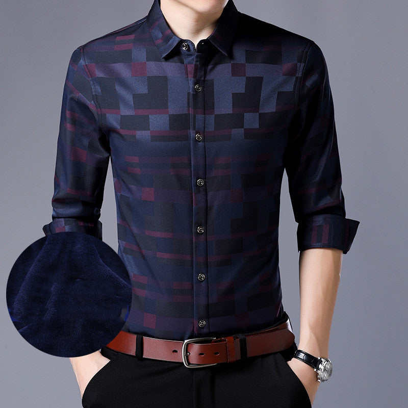 Winter plus velvet shirt