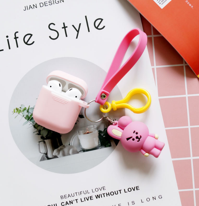 Compatible with Apple, Bulletproof Boys Keychain AirPods Cover