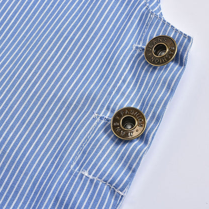 Fashion striped overalls baby jumpsuit