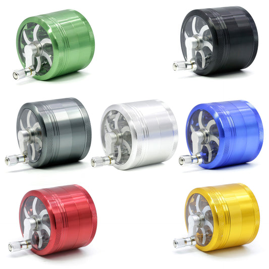 63MM aluminum alloy rocker smoke grinder