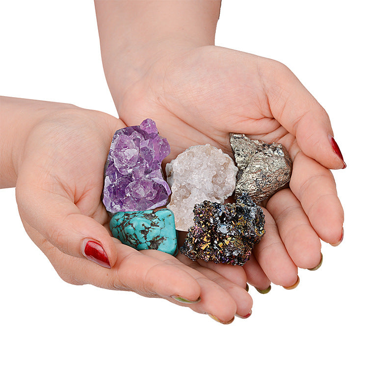 Natural crystal ore mineral gift box